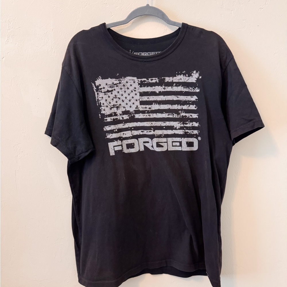 Forged Black Graphic T-Shirt for Men